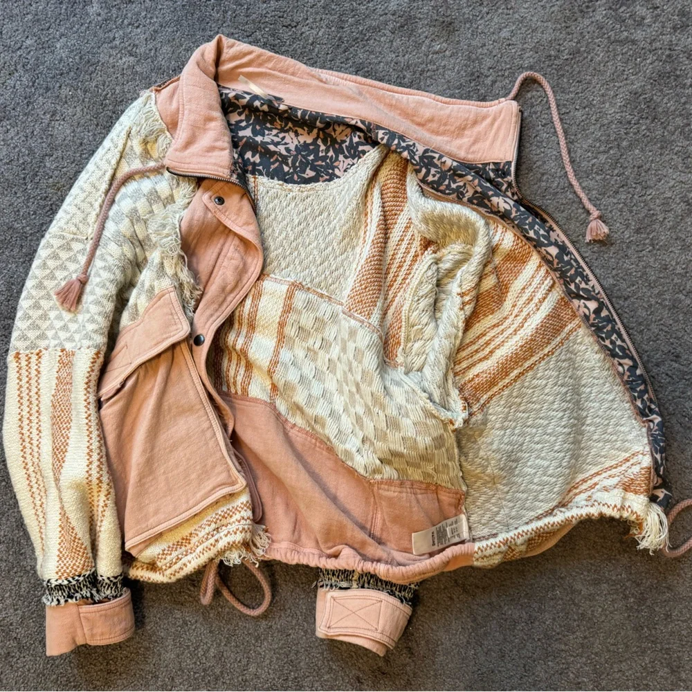 COPY - Free People rare sweater fringe jacket. - Picture 6 of 8